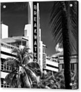 Black Florida Series - Beautiful Miami Art Deco Acrylic Print