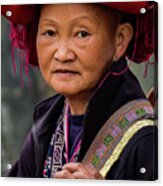 Black Hmong Woman Acrylic Print