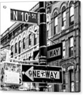 Black Manhattan Series - Bedford Avenue Acrylic Print