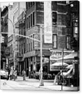 Black Manhattan Series - Welcome To Little Italy Acrylic Print