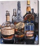 Blanton's And Friends Bourbon Bar Painting Acrylic Print