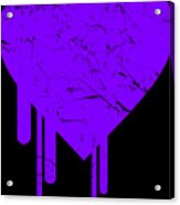 Bleeding Purple Heart Acrylic Print