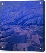 - Blue Cascade Mountains Acrylic Print