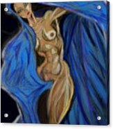 Blue Cloak Acrylic Print