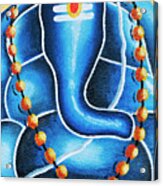 Blue Ganesha Acrylic Print