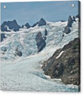Blue Glacier On Mount Olympus In Olympic National Park #1 Acrylic Print