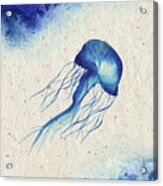 Blue Jellyfish Acrylic Print