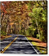 Blue Ridge Parkway In Fall Acrylic Print