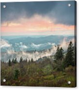 Blue Ridge Parkway North Carolina After The Storm Acrylic Print