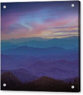 Blue Ridge Sunset Acrylic Print