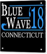 Blue Wave Connecticut Vote Democrat Acrylic Print