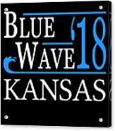 Blue Wave Kansas Vote Democrat Acrylic Print