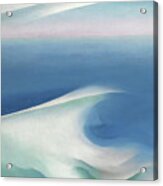 Blue Wave, Main - Modernist Abstract Seascape Painting Acrylic Print