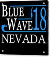 Blue Wave Nevada Vote Democrat Acrylic Print