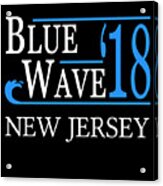 Blue Wave New Jersey Vote Democrat Acrylic Print