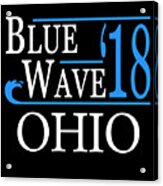 Blue Wave Ohio Vote Democrat Acrylic Print