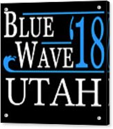 Blue Wave Utah Vote Democrat Acrylic Print