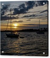 Boating Sunset Acrylic Print