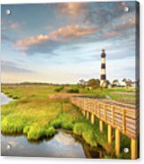Bodie Island Lighthouse Sunrise Obx Outer Banks Nc Acrylic Print