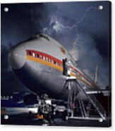 Boeing 747 Before The Storm Acrylic Print