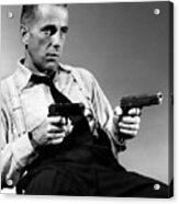 Bogart With 6-shooter Acrylic Print