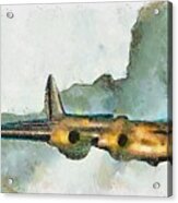 Bomber In Flight Acrylic Print