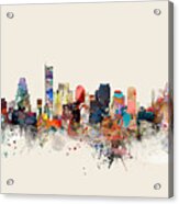 Boston Skyline Acrylic Print