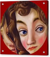 Botticelli - Faces Of Children Acrylic Print