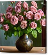 Bouquet Of Pink Roses Acrylic Print