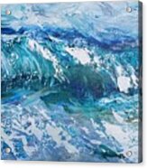 Breaking Wave In Oil Acrylic Print