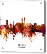 Bremen Germany Skyline #60 Acrylic Print