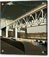 Mississippi River Bridge Acrylic Print