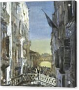 Bridge Of Sighs Venice, Italy Acrylic Print