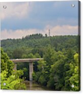 Bridge Over Water - North Carolina Acrylic Print
