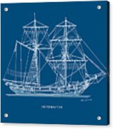 Brigantine  - Traditional Mediterranean Sailing Ship Acrylic Print