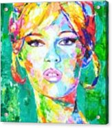 Brigitte Bardot Acrylic Print