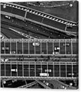 Brooklyn Bridge Vertical Aerial View Acrylic Print