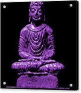 Buddha Purple Acrylic Print