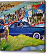 Dixie Road Trips / North Carolina Acrylic Print