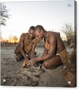 Bushman Of The Kalahari, Botswana Acrylic Print