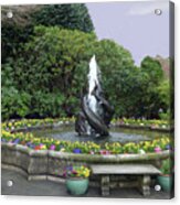 Butchart Gardens Sturgeon Fountain Acrylic Print