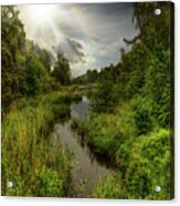Nice Day In The Latvian Countryside Acrylic Print