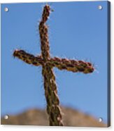 Cactus Cross Acrylic Print