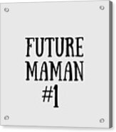 Cadeau Pour Maman Futur Mom In French Funny Gift Idea Canvas Print / Canvas  Art by Jeff Creation - Fine Art America