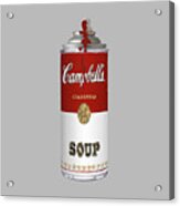 Campbell's Soup Spray Paint Pop T-shirt Acrylic Print