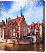 Canal Scenes Of Bruges Belgium Acrylic Print