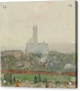 Canterbury Cathedral 1889 Childe Hassam Acrylic Print