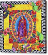 Center Of Day Of The Dead Acrylic Print
