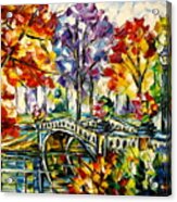 Central Park, Bow Bridge Acrylic Print