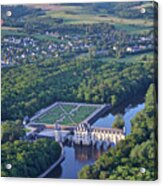 Chateau De Chenonceau From Above Acrylic Print